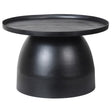 Eloise Black Round Metal Side Table