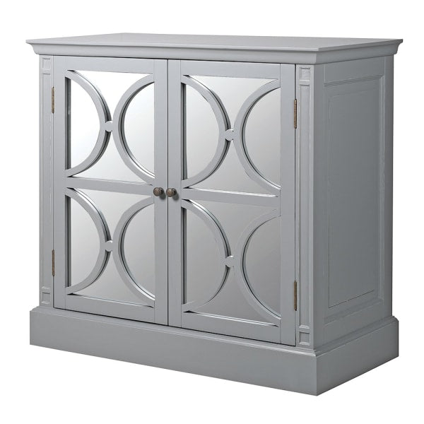 Emile Grey Fayence 2 Drawer Cupboard