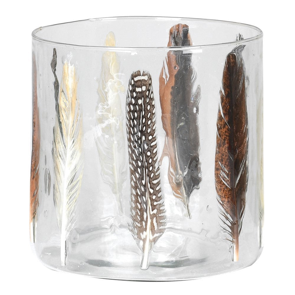 Elisa Feather Candle Holder