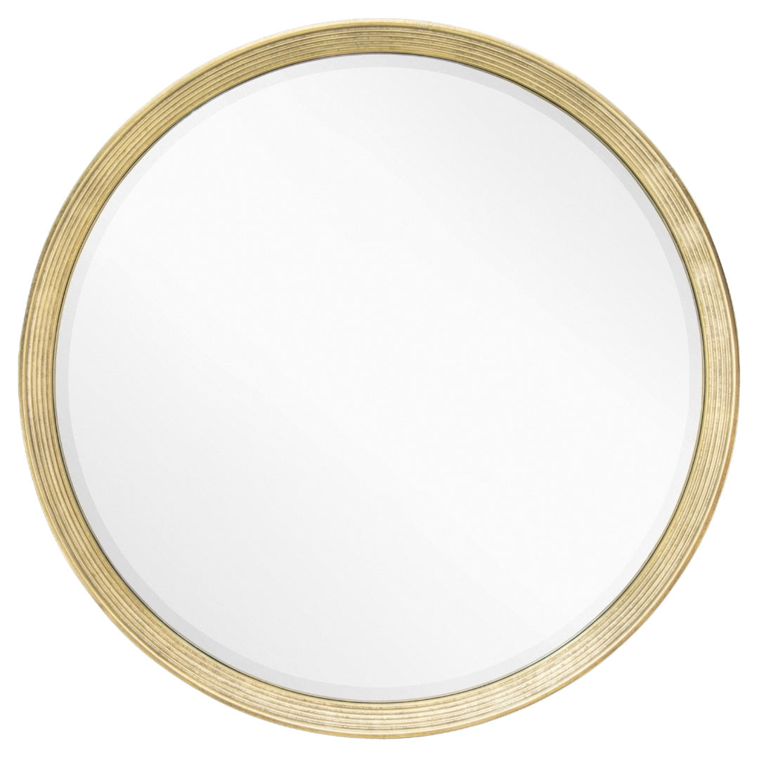 Nadege Distressed Gold Wall Mirror
