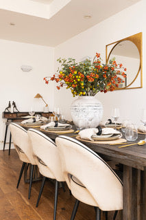 Genevieve Contemporary Gold Dining Table