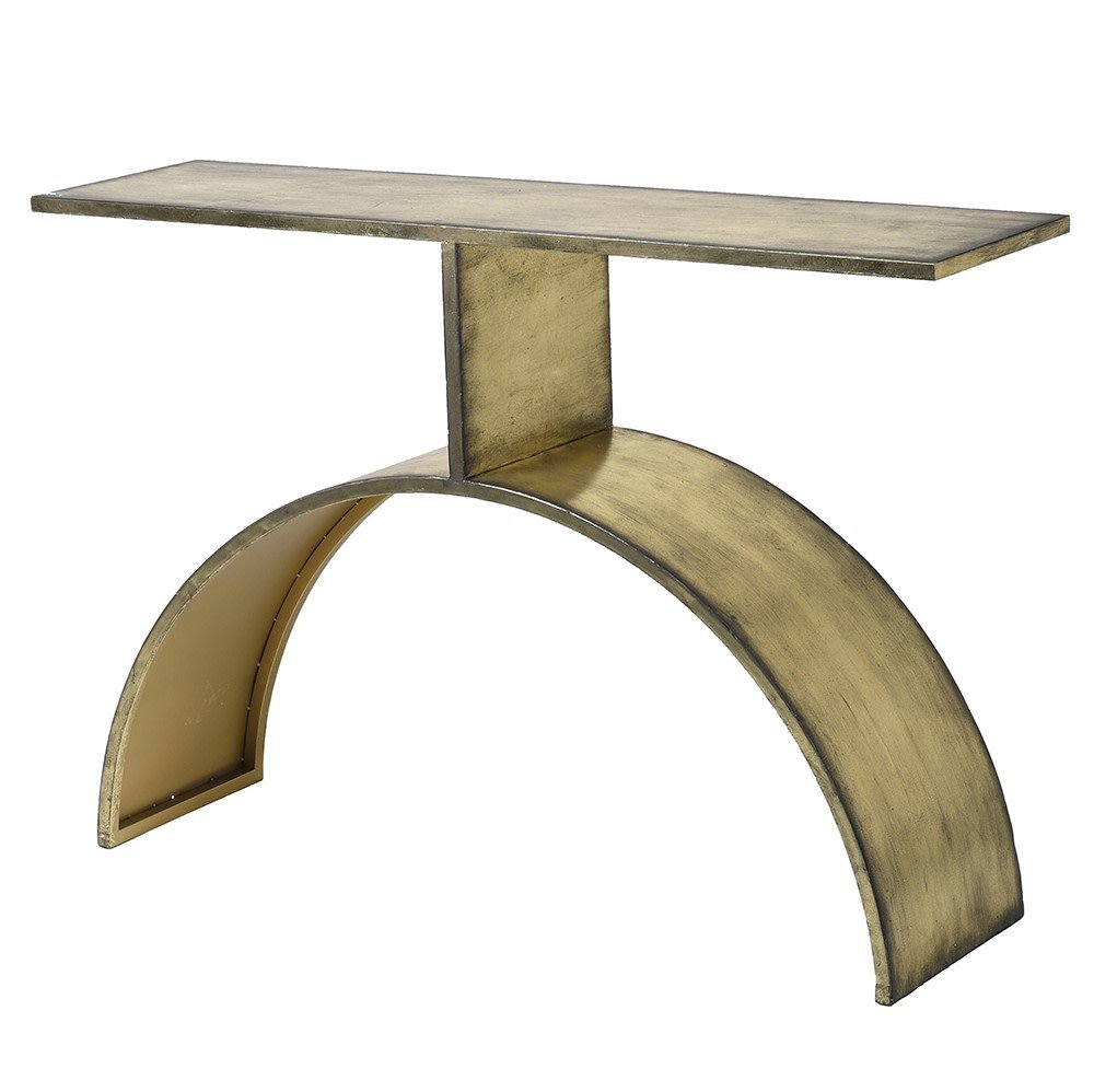 Genevieve Antique Gold Console Table