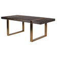 Genevieve Contemporary Gold Dining Table