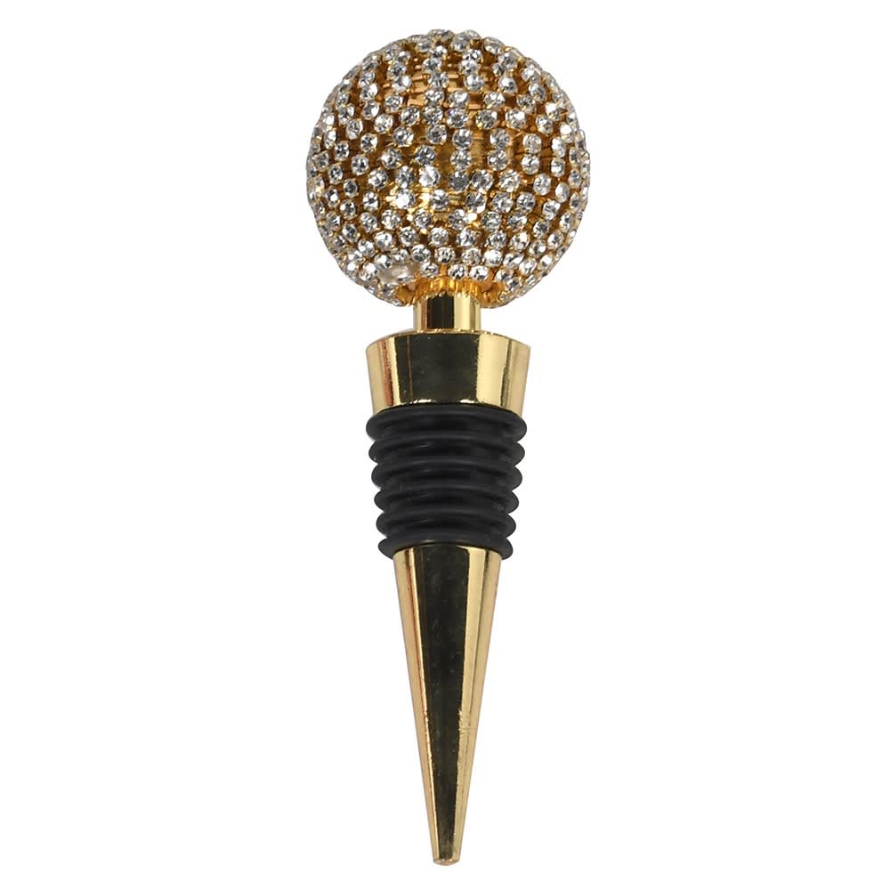Clarisse Gold Diamante Bottle Stopper