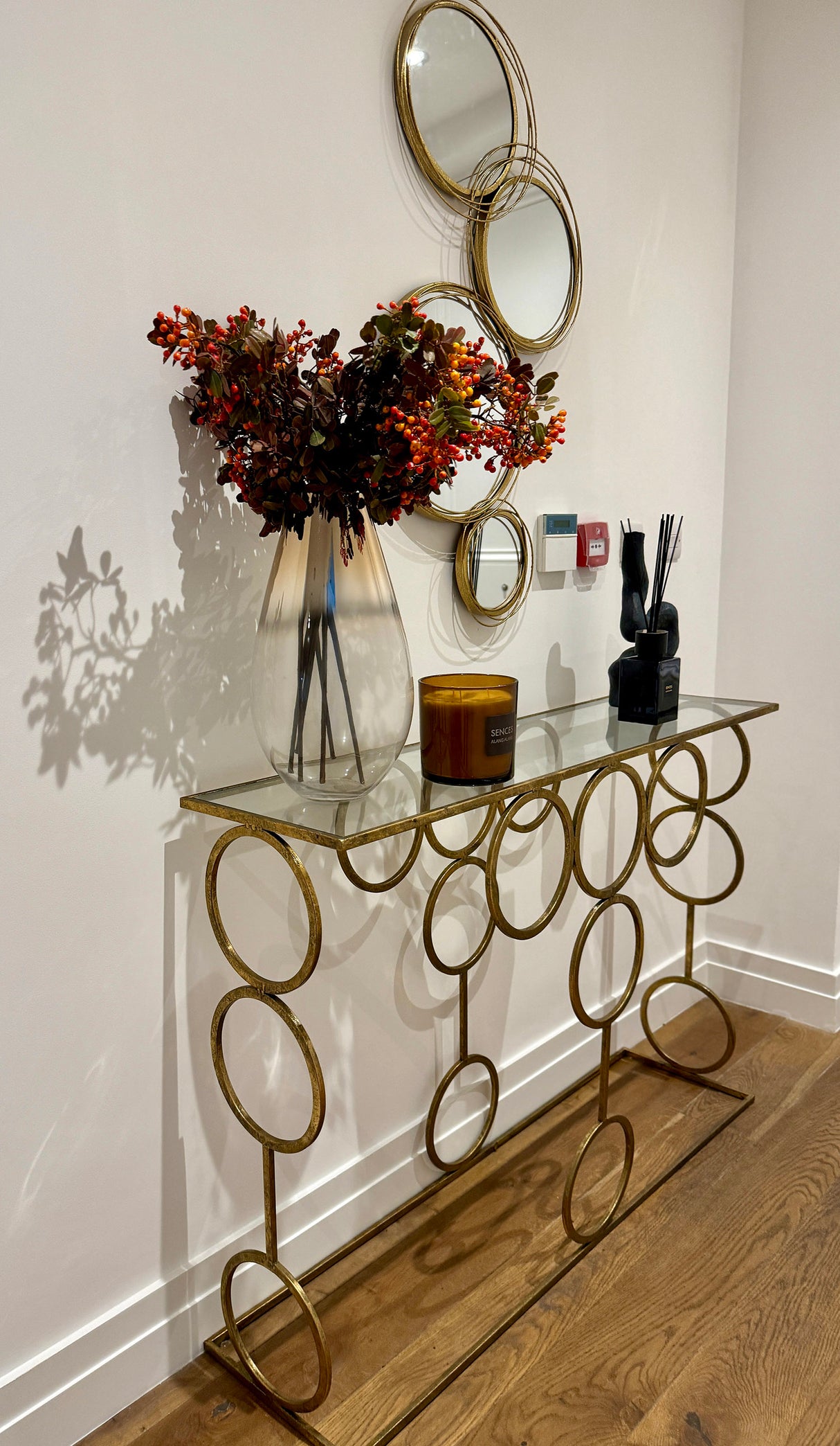Violette Linked Circles Console Table