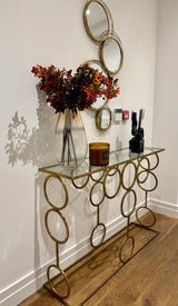 Violette Linked Circles Console Table