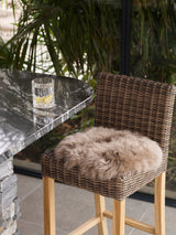 Longwool Circle Sheepskin Seat Pads