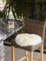 Longwool Circle Sheepskin Seat Pads