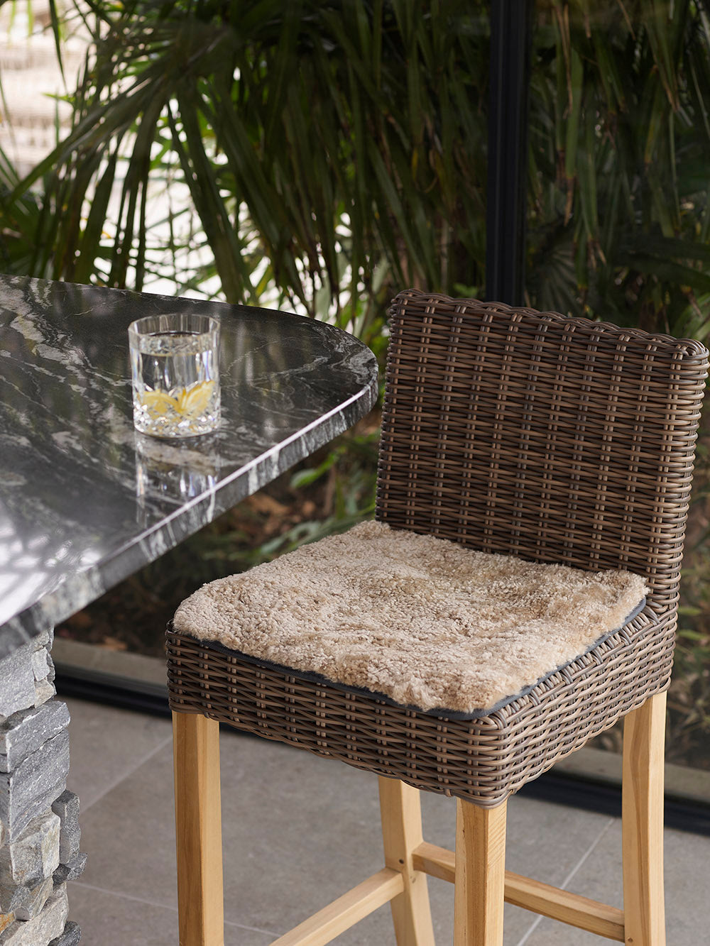 Shortwool Square Sheepskin Seat Pads