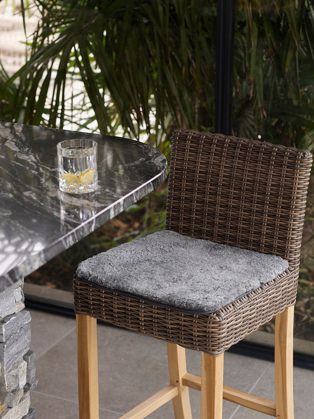 Shortwool Square Sheepskin Seat Pads