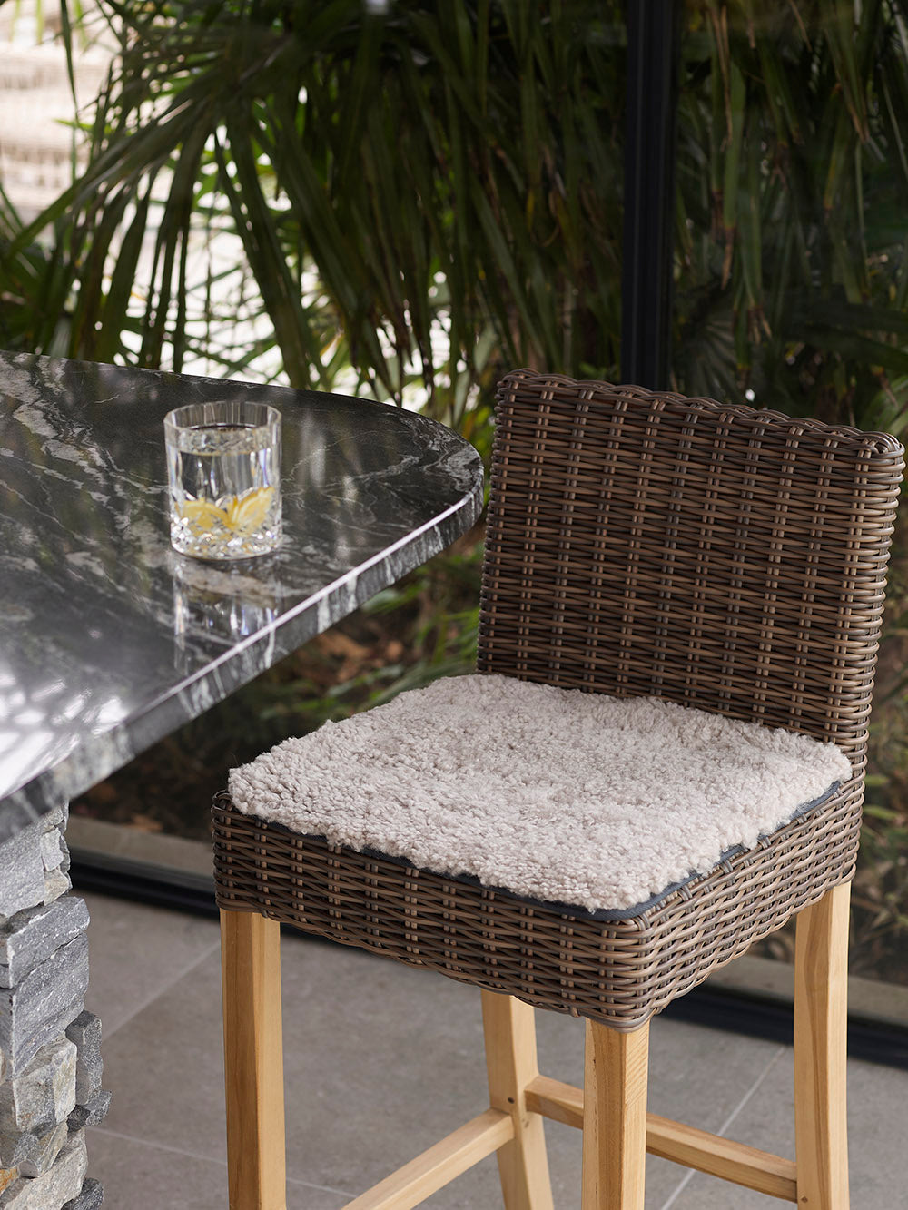 Shortwool Square Sheepskin Seat Pads