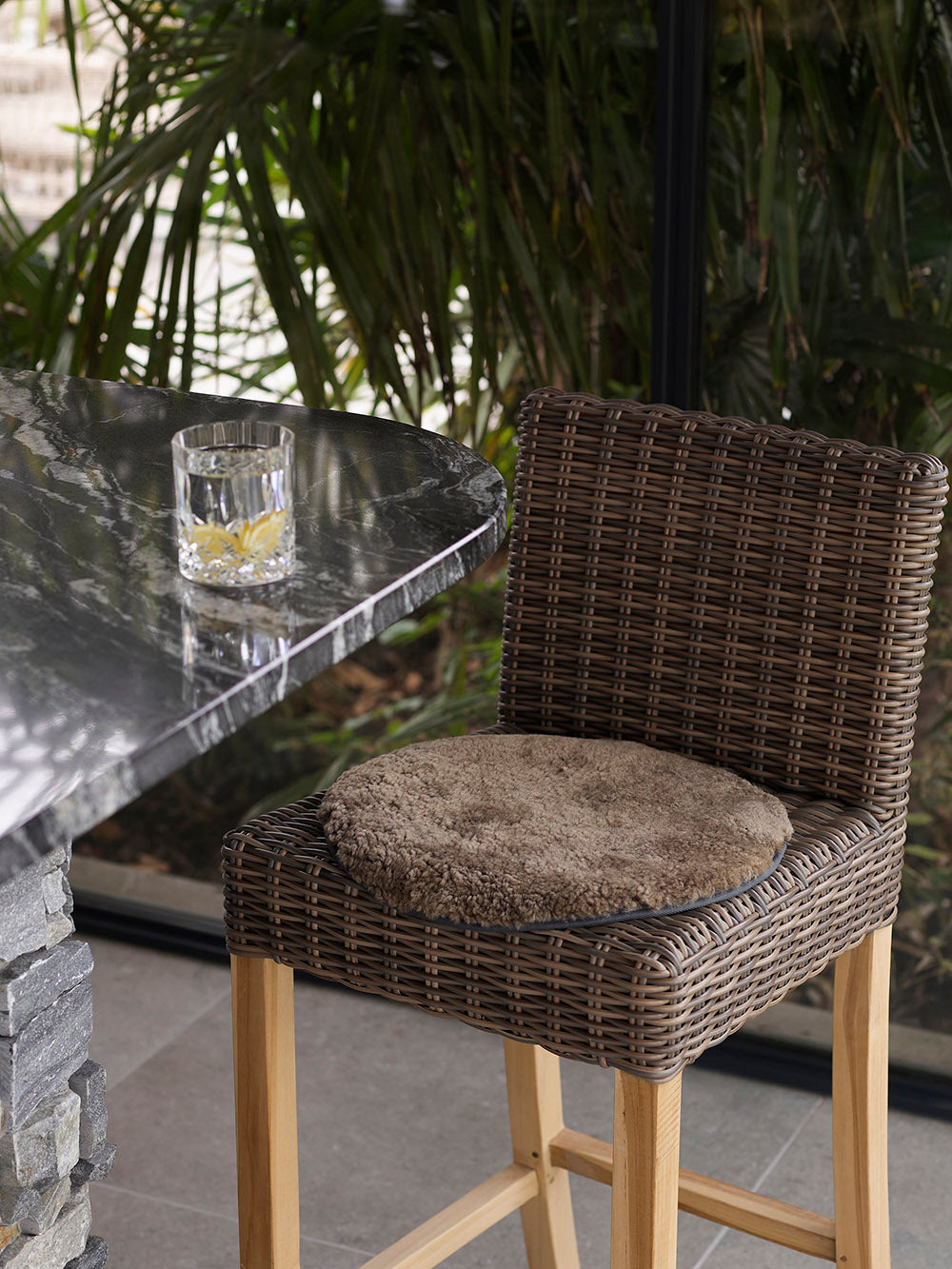 Shortwool Circle Sheepskin Seat Pads