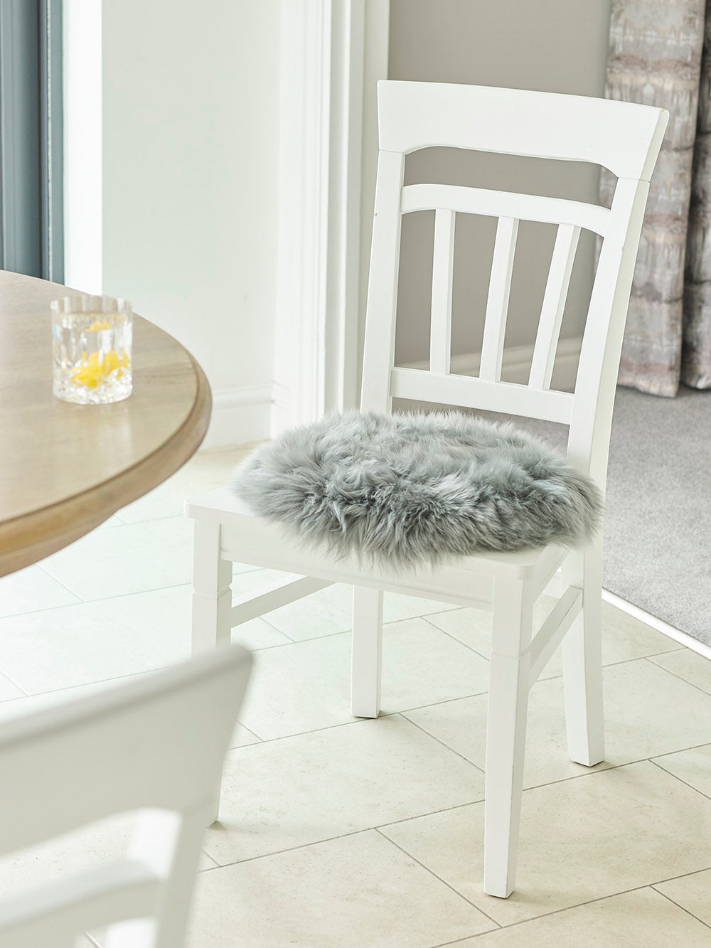 Longwool Circle Sheepskin Seat Pads
