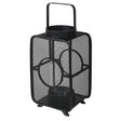 Josette Large Black Bamboo Geometric Lantern