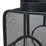 Josette Large Black Bamboo Geometric Lantern