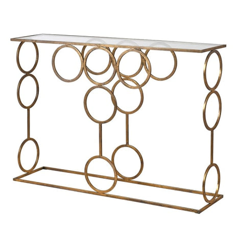 Violette Linked Circles Console Table