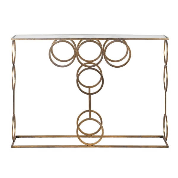 Violette Linked Circles Console Table