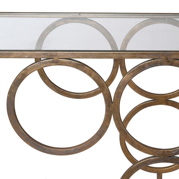 Violette Linked Circles Console Table