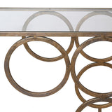 Violette Linked Circles Console Table