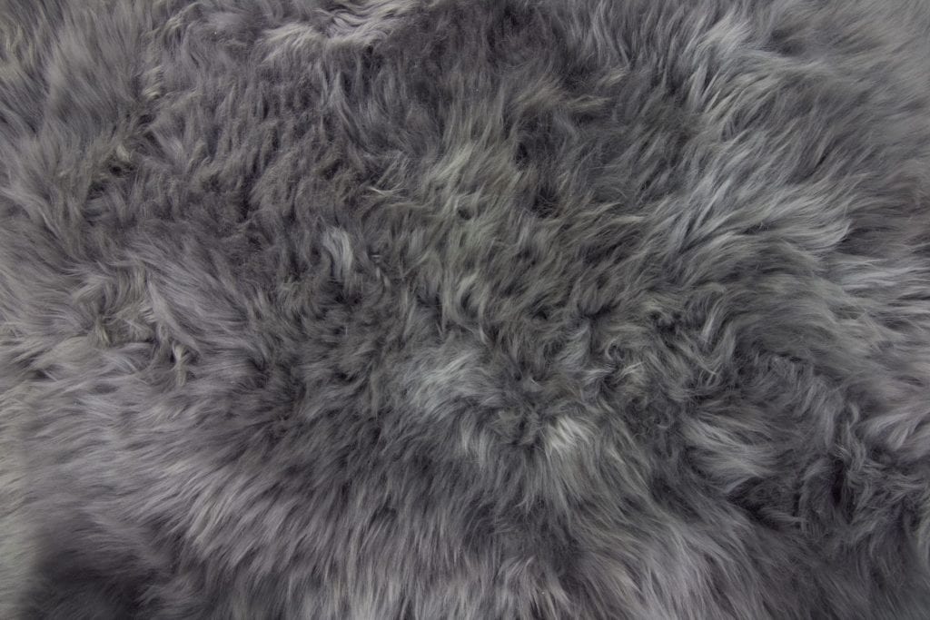 Aurelie Sheepskin Cushion in Grey