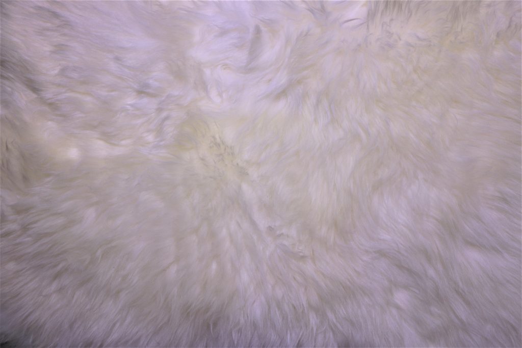 Aurelie Sheepskin Cushion in Ivory