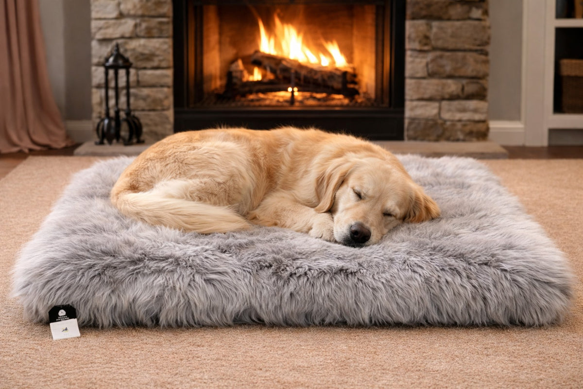 Marianne Sheepskin Long Wool Pet Bed