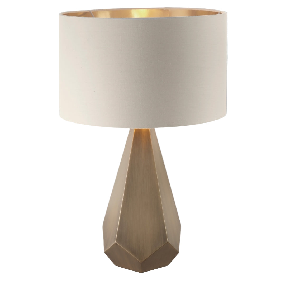 Mireille Antique Brass Table Lamp