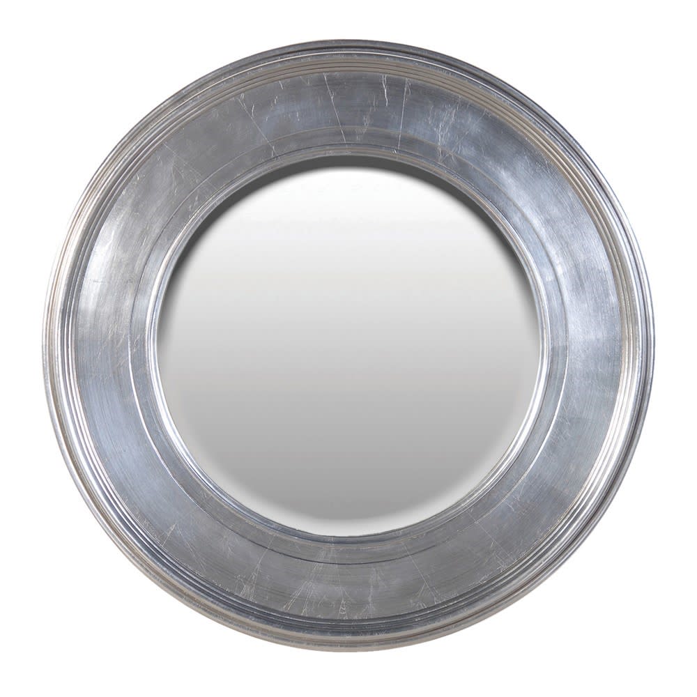 Martine Circular Silver Effect Mirror (Large)