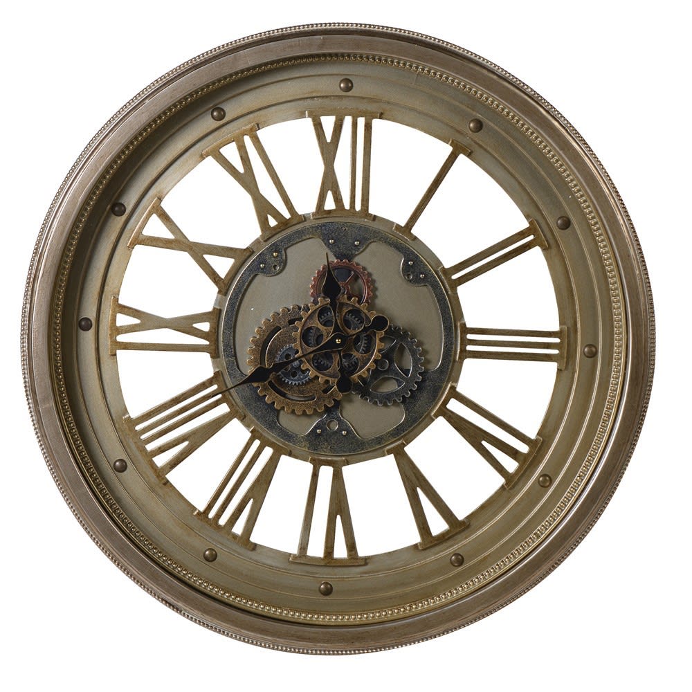 Clarisse Moving Cogs Stud Clock