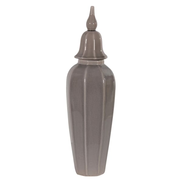 Louise Large Grey Lidded Urn