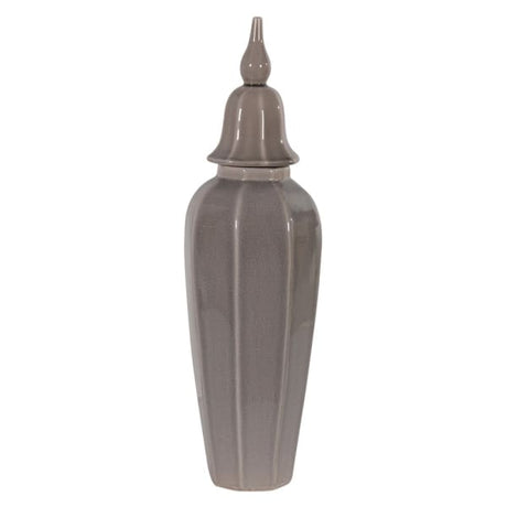 Louise Large Grey Lidded Urn