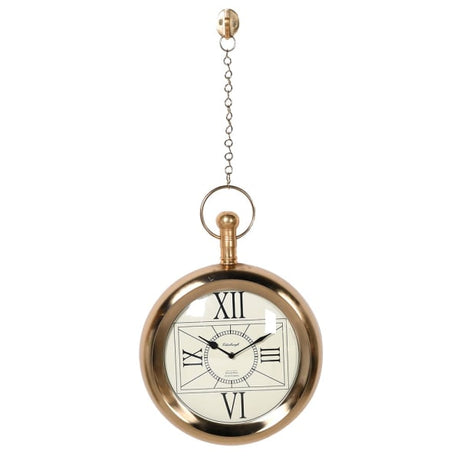 Lucienne Brass 'Edinburgh' Hanging Pocket Watch Wall Clock