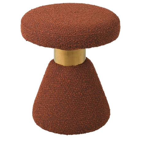 Faustine Rust Boucle Stool