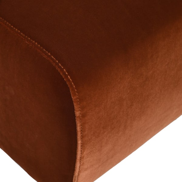 Chantal Burnt Orange Velvet Armchair