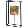Margot Black Frame Square Gold Clock