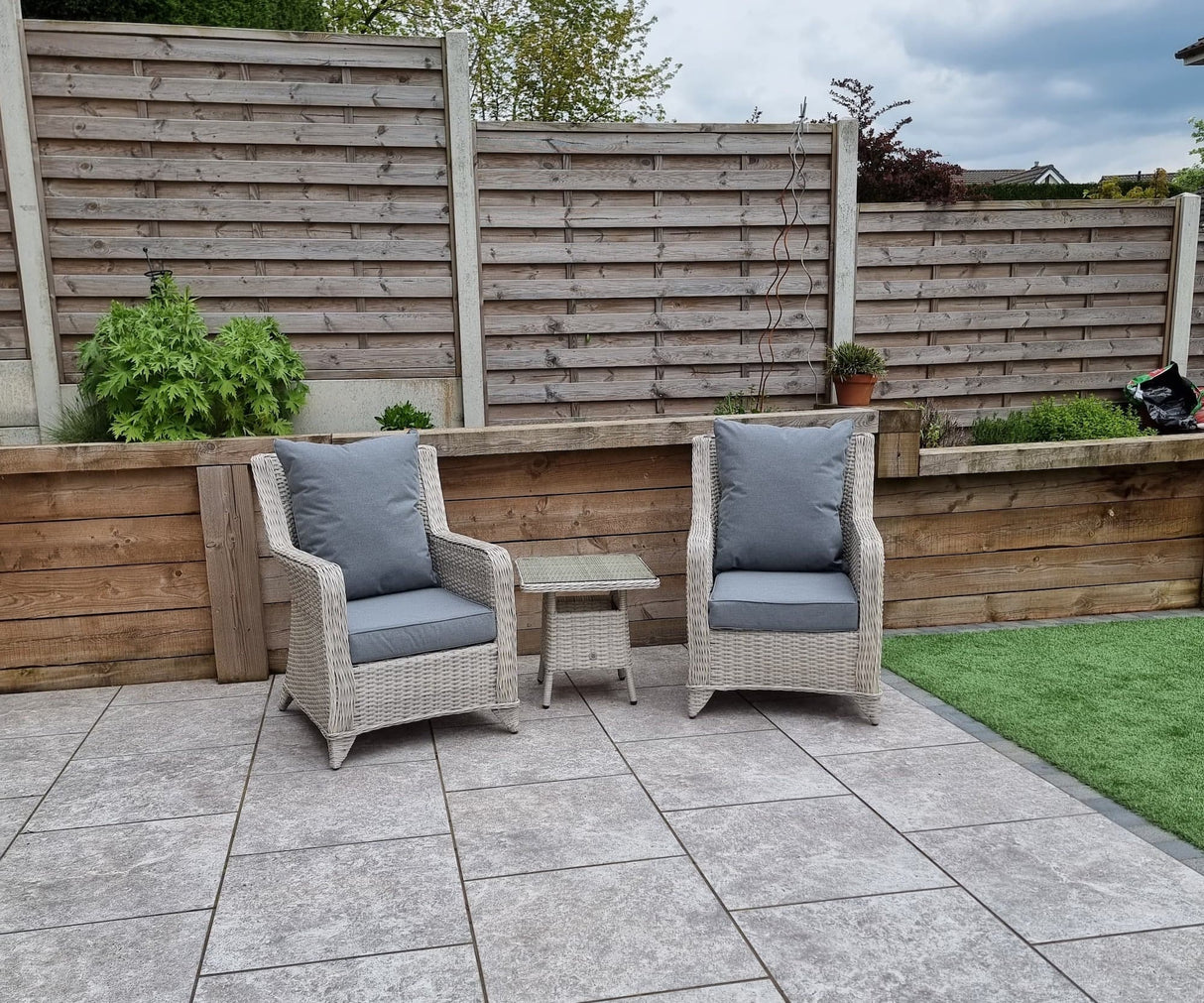 Margaux Outdoor 3 Piece Lounge Set