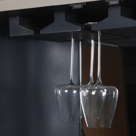 Mireille Fluted Oyster 2 Door Bar Cabinet