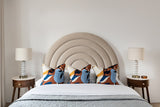 Noemie Curved Ecru 5ft. King-size Bed