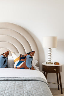 Noemie Curved Ecru 5ft. King-size Bed