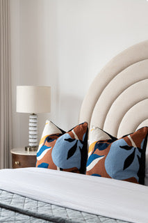 Noemie Curved Ecru 5ft. King-size Bed