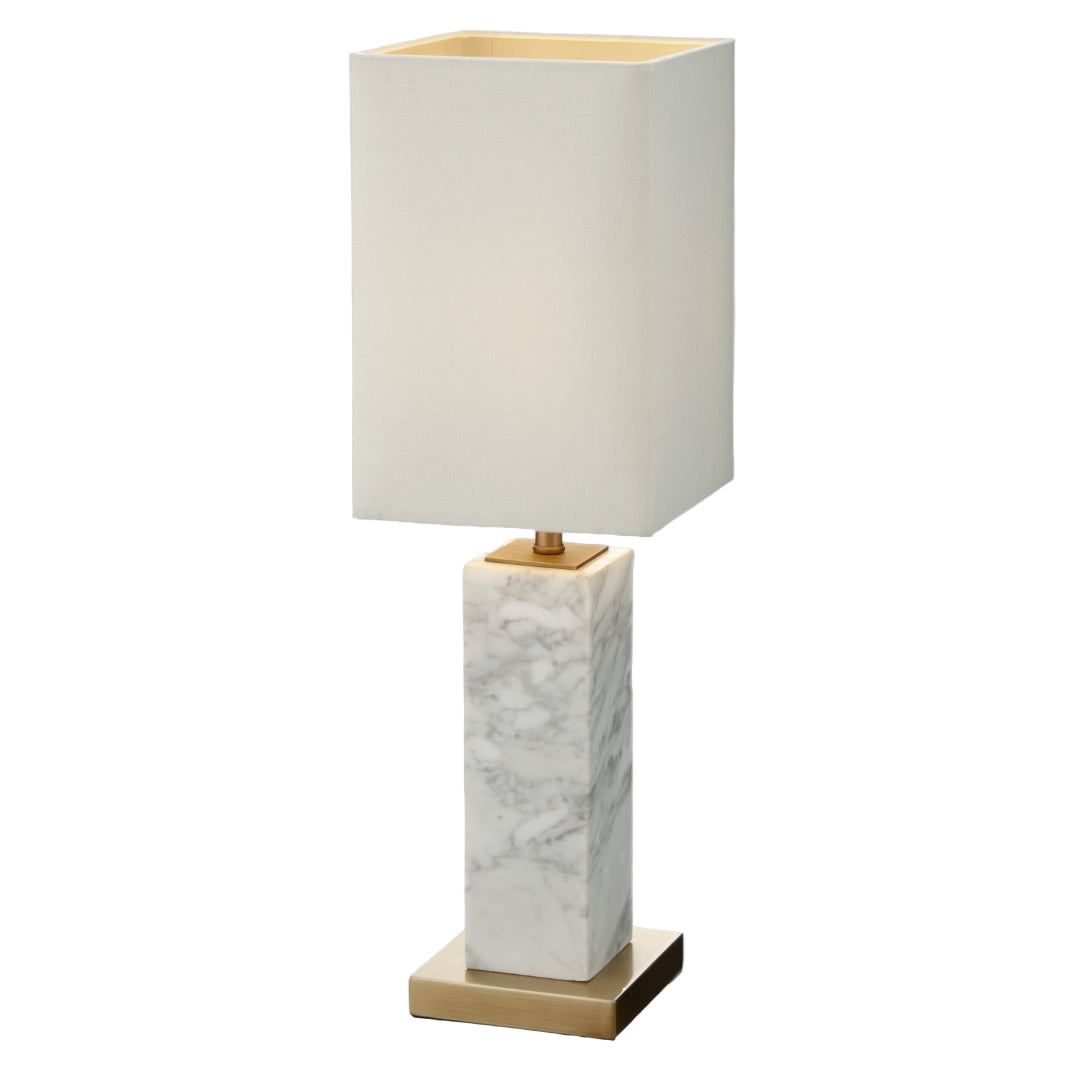Axelle White Marble Table Lamp