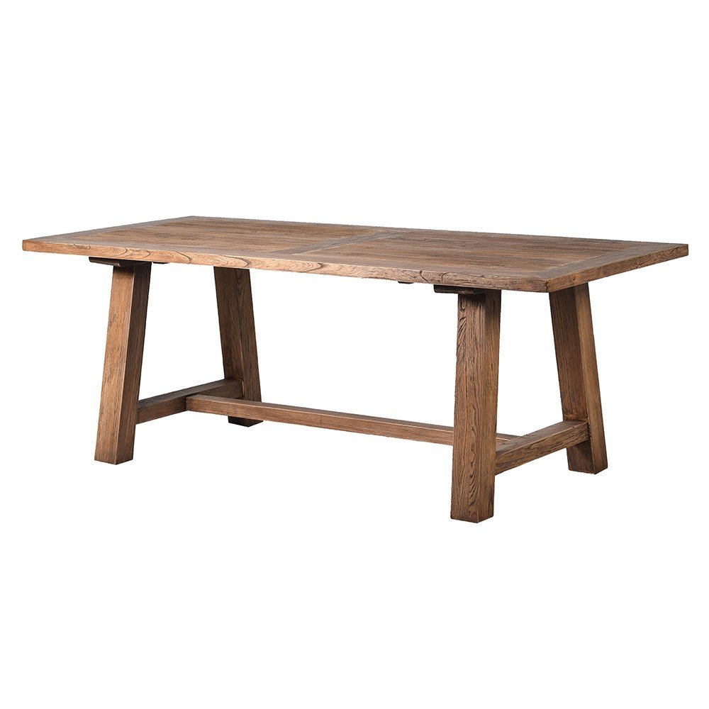 Fleur Reclaimed Elm Farmhouse Dining Table
