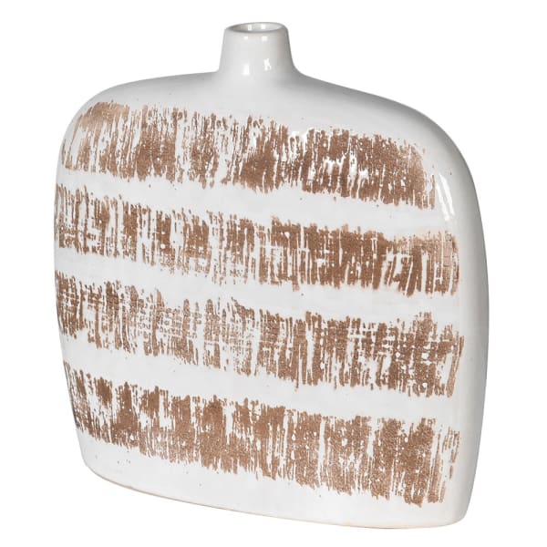 Rosalie Striped Ceramic Vase