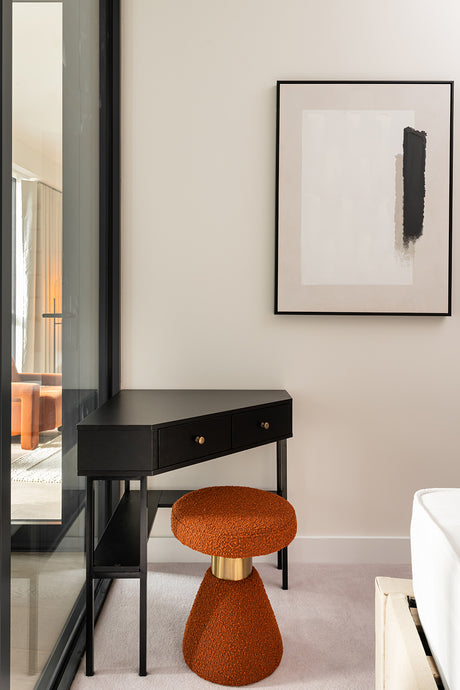 Rust Boucle Stool