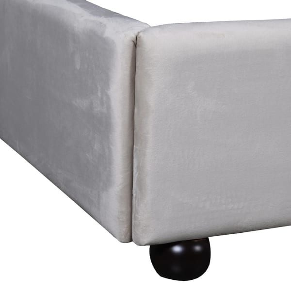 Noemie Curved Ecru 5ft. King-size Bed