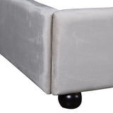Noemie Curved Ecru 5ft. King-size Bed