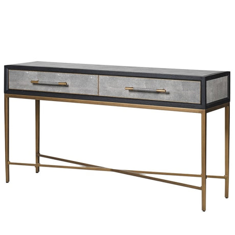 Brigitte Oak & Shagreen Console