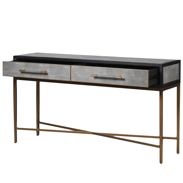 Brigitte Oak & Shagreen Console