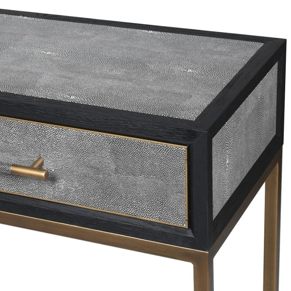 Brigitte Oak & Shagreen Console