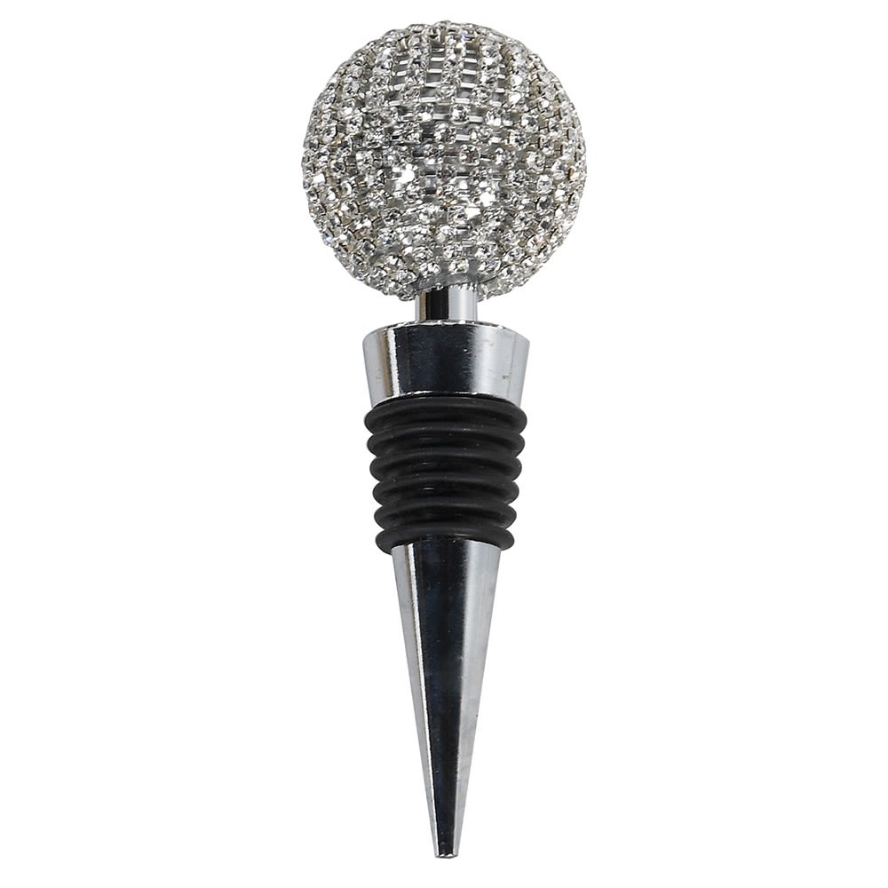 Clarisse Silver Diamante Bottle Stopper